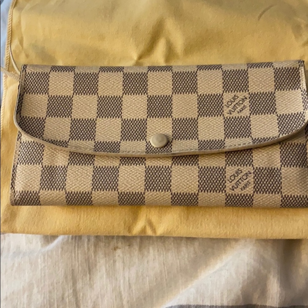 Louis Vuitton Emilie Wallet Damier Azur Canvas